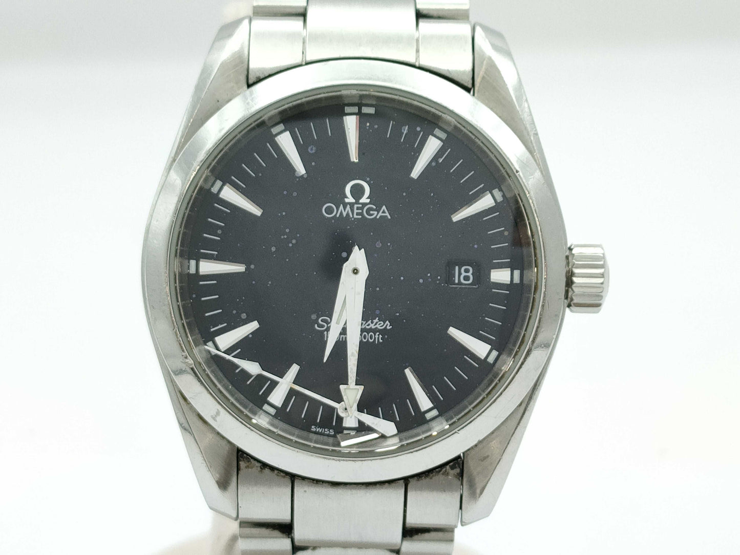 OMEGA 2518.50 59017840 Quartz Black Dial Men's Watch