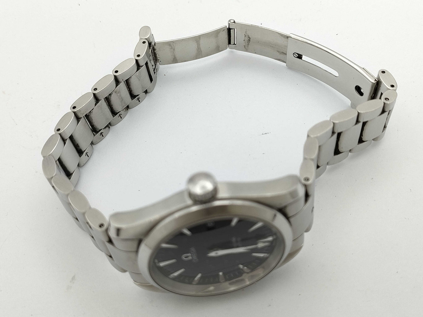 OMEGA 2518.50 59017840 Quartz Black Dial Men's Watch