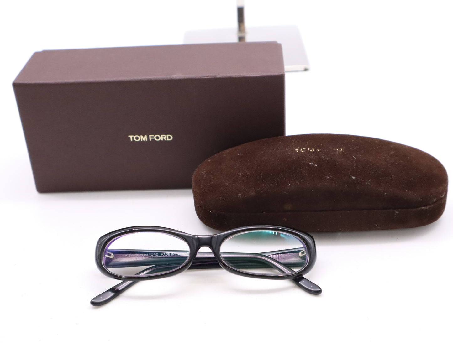 Tom Ford Butterfly Eyeglasses Frames, Purple Demi, Prescription, Box and Case Included. Sunglasses/Eyeglasses