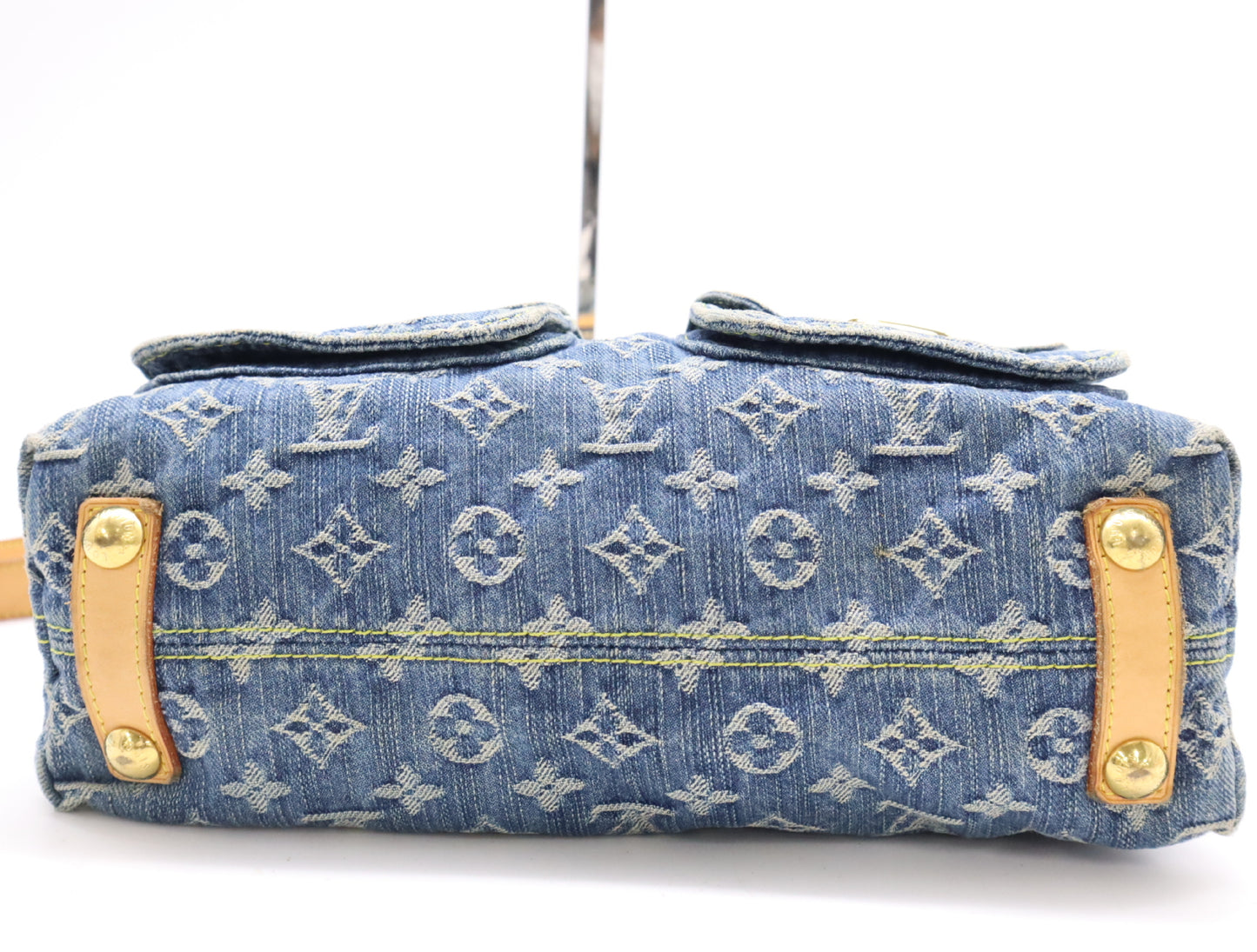 LOUIS VUITTON M95049 Denim Baggy PM Blue Shoulder Bag with Interchangeable Strap