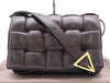 BOTTEGA VENETA 591970 Leather Maxi Intrecciato Padded Cassette Shoulder Bag in Bordeaux with Dust Bag