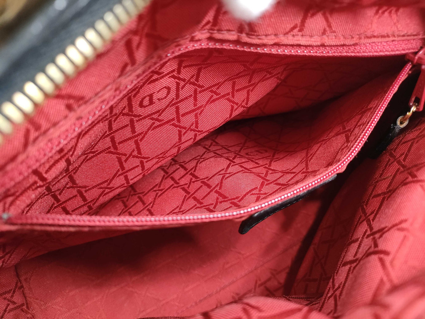 Dior Cannage Patent Leather Handbag