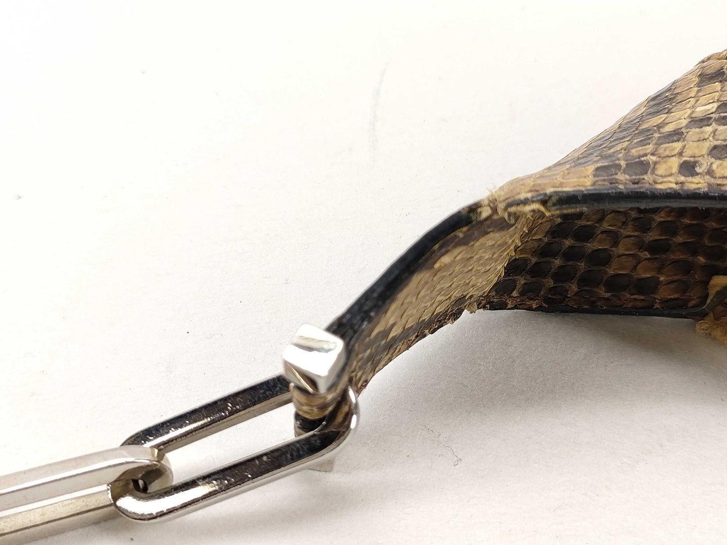 GUCCI Jackie Python Shoulder Bag