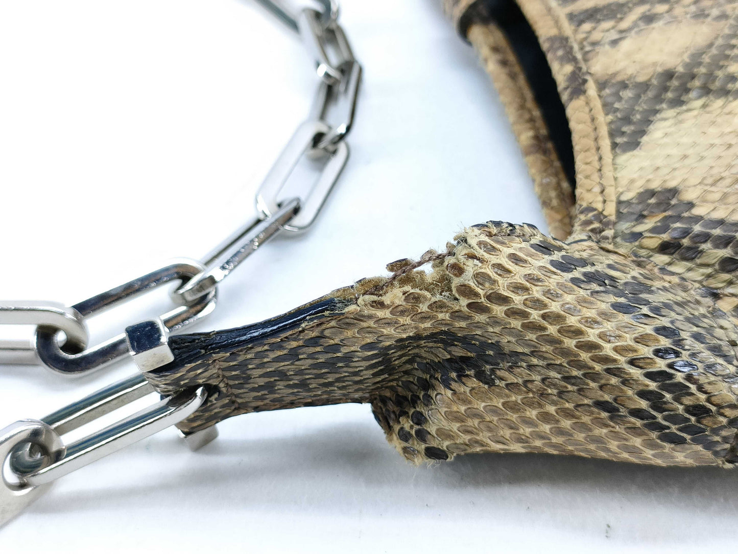 GUCCI Jackie Python Shoulder Bag