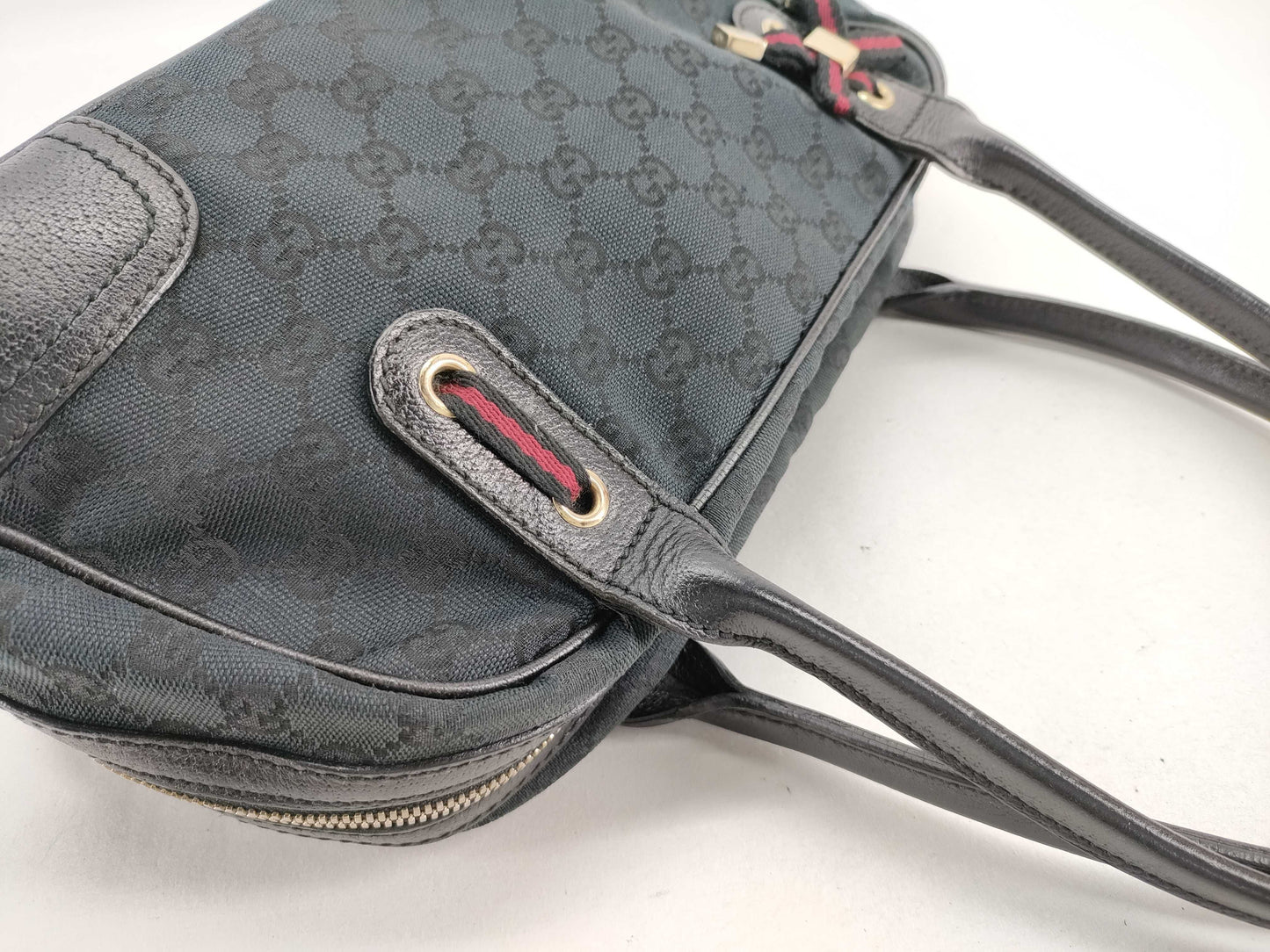 GUCCI GG Canvas Princess Boston Bag