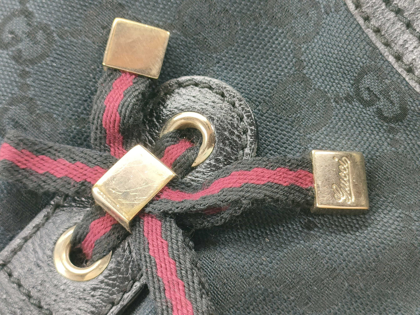 GUCCI GG Canvas Princess Boston Bag
