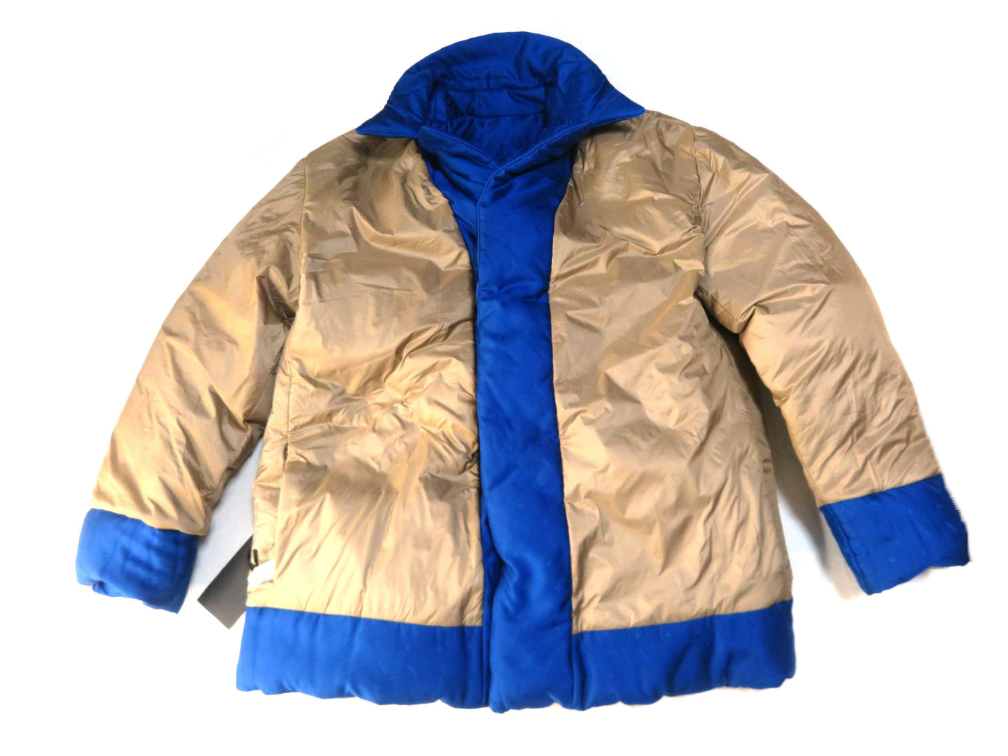 FENDI Runway FF Logo Woven Silk Reversible Down Jacket