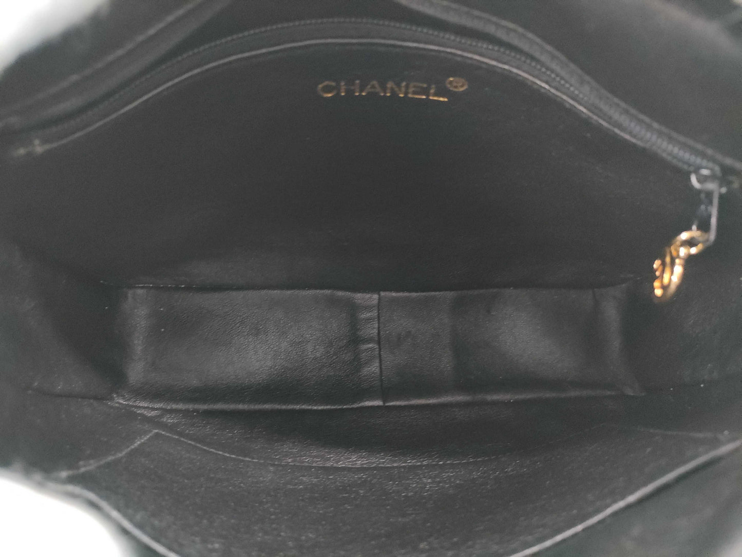 CHANEL satin shoulder bag