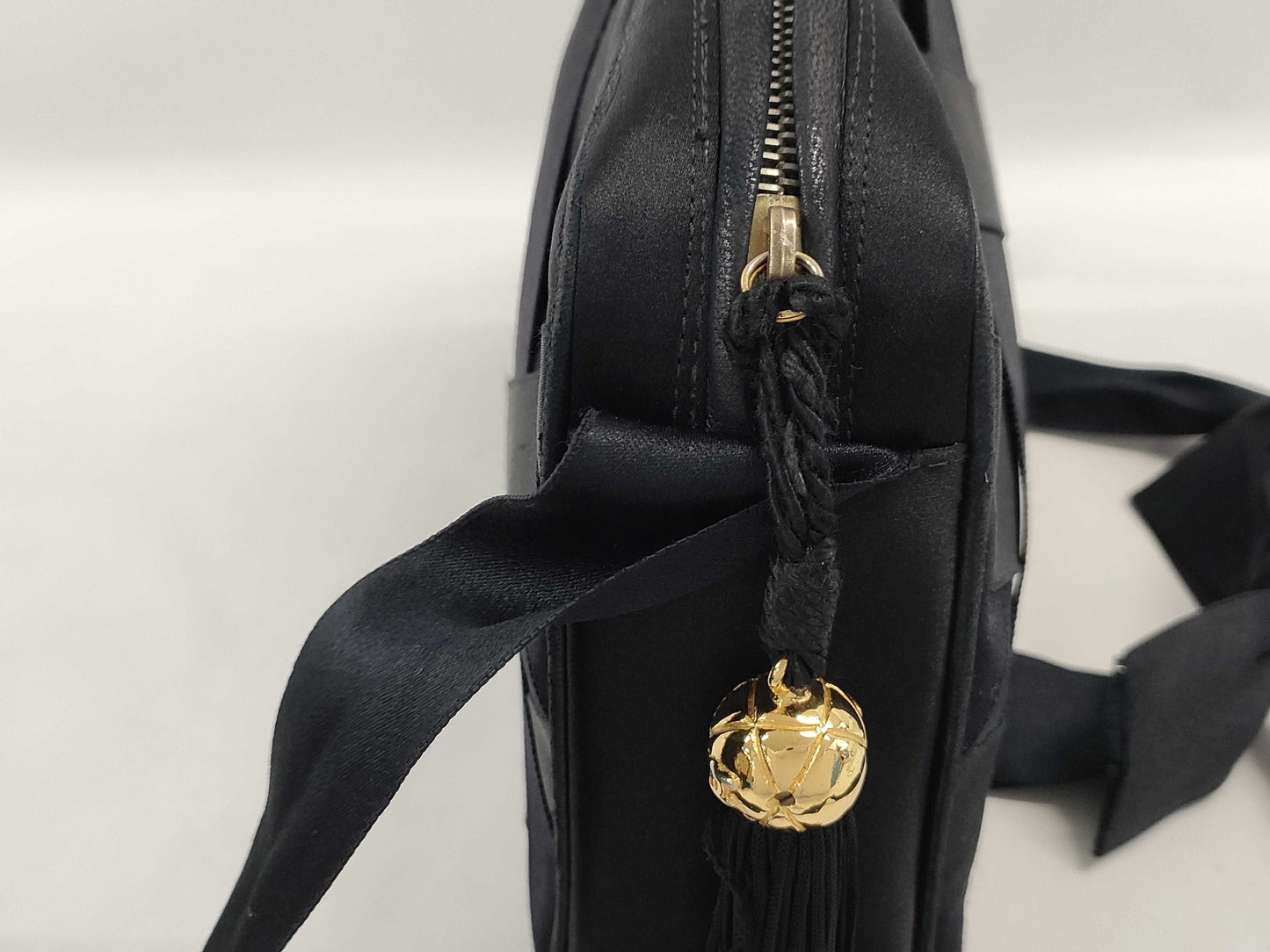 CHANEL satin shoulder bag