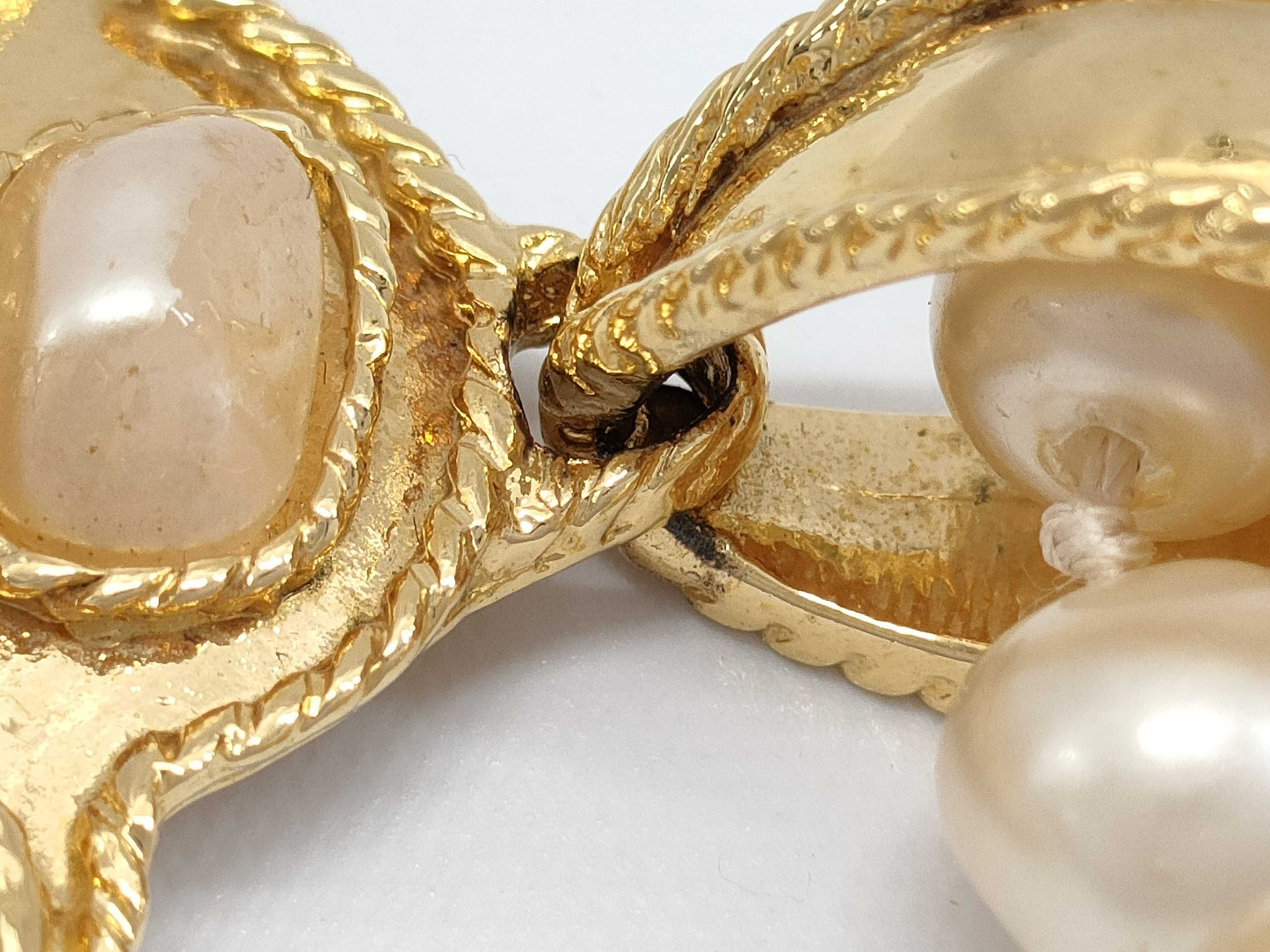 CHANEL Coco Mark Pearl Necklace