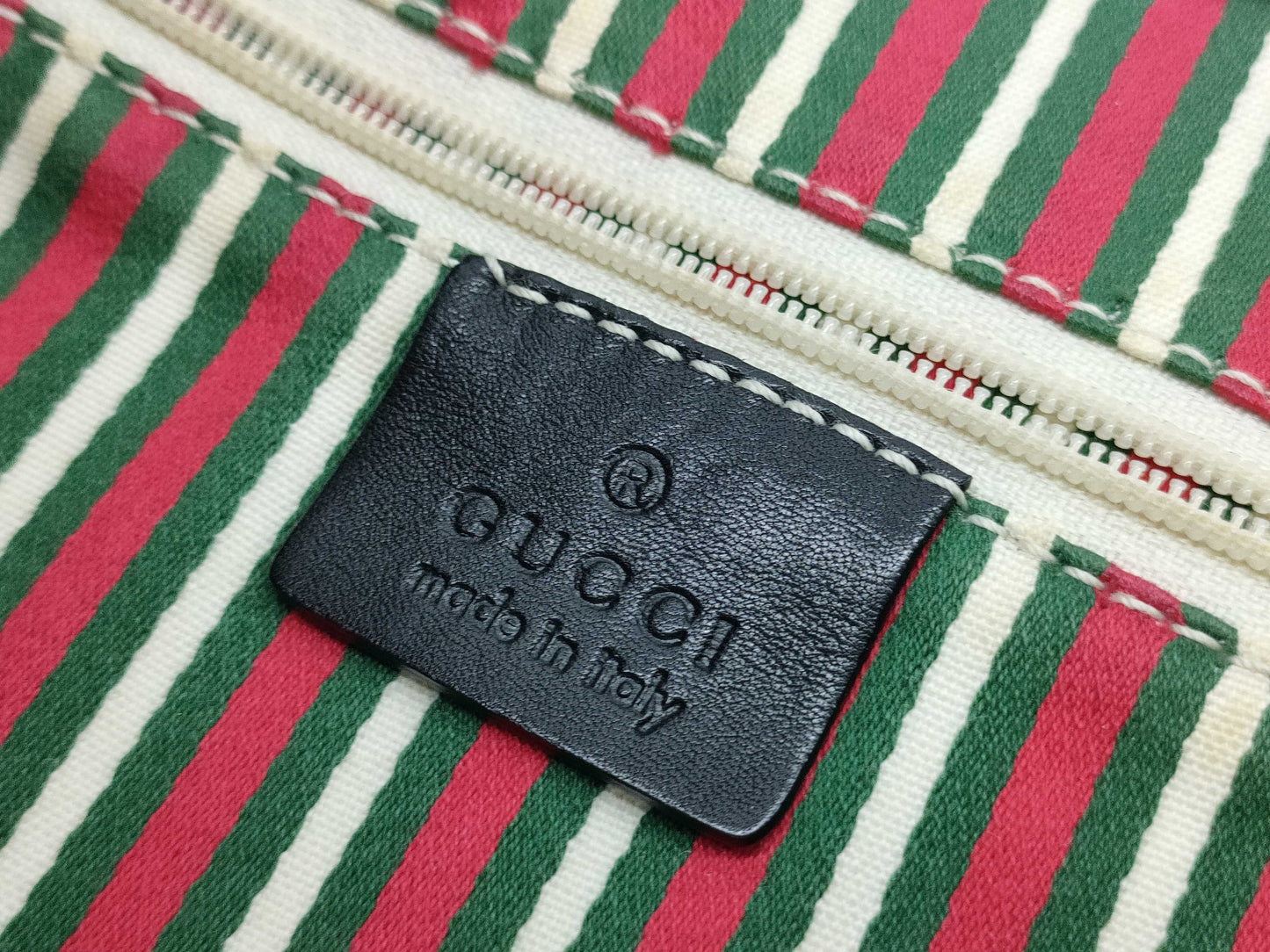 GUCCI GG Canvas Shoulder Bag, Black, Interlocking Pattern