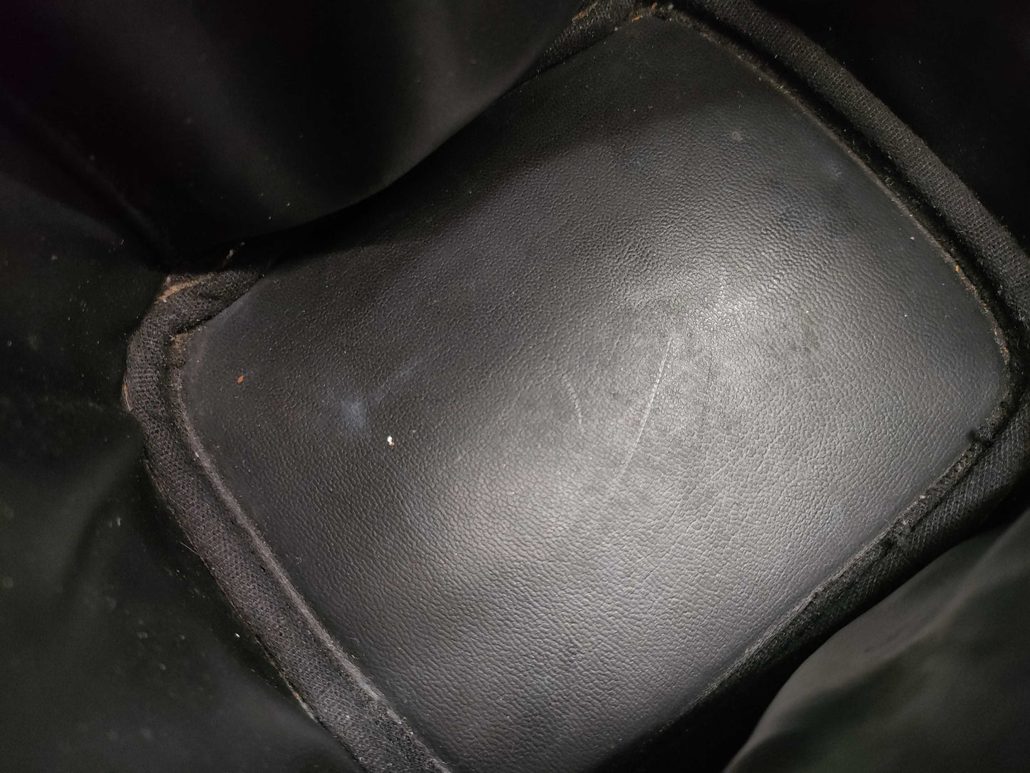 CHANEL Caviar Skin Pouch Coco Mark Black Vanity Bag