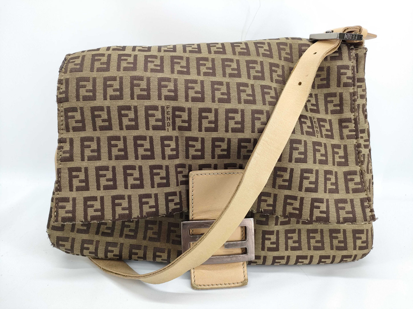 FENDI Zucchino Shoulder Bag in Zucca Pattern, Mamma Bucket