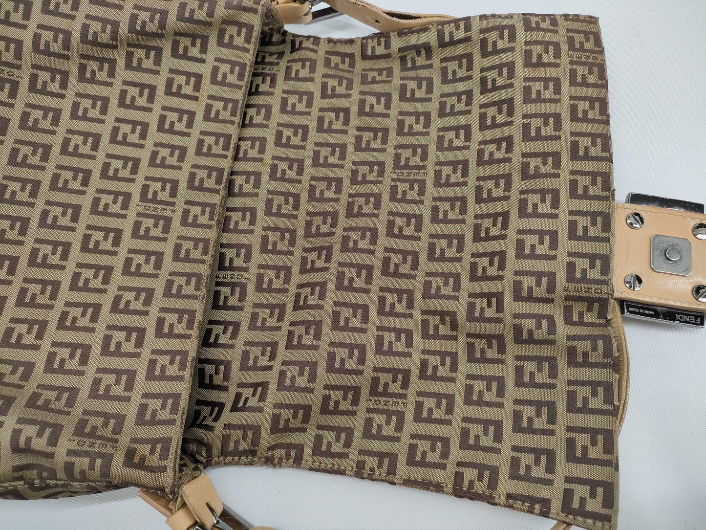 FENDI Zucchino Shoulder Bag in Zucca Pattern, Mamma Bucket