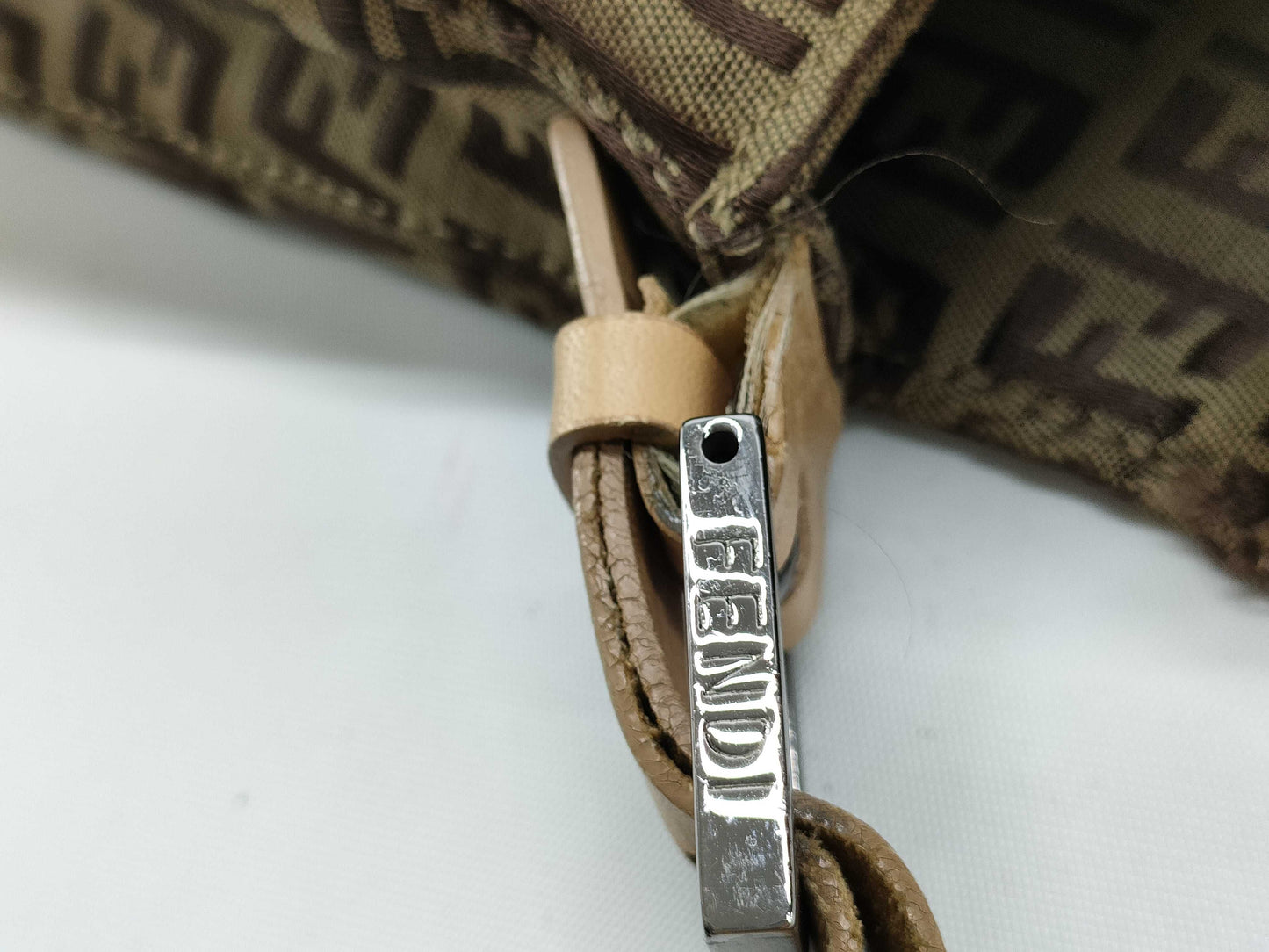 FENDI Zucchino Shoulder Bag in Zucca Pattern, Mamma Bucket