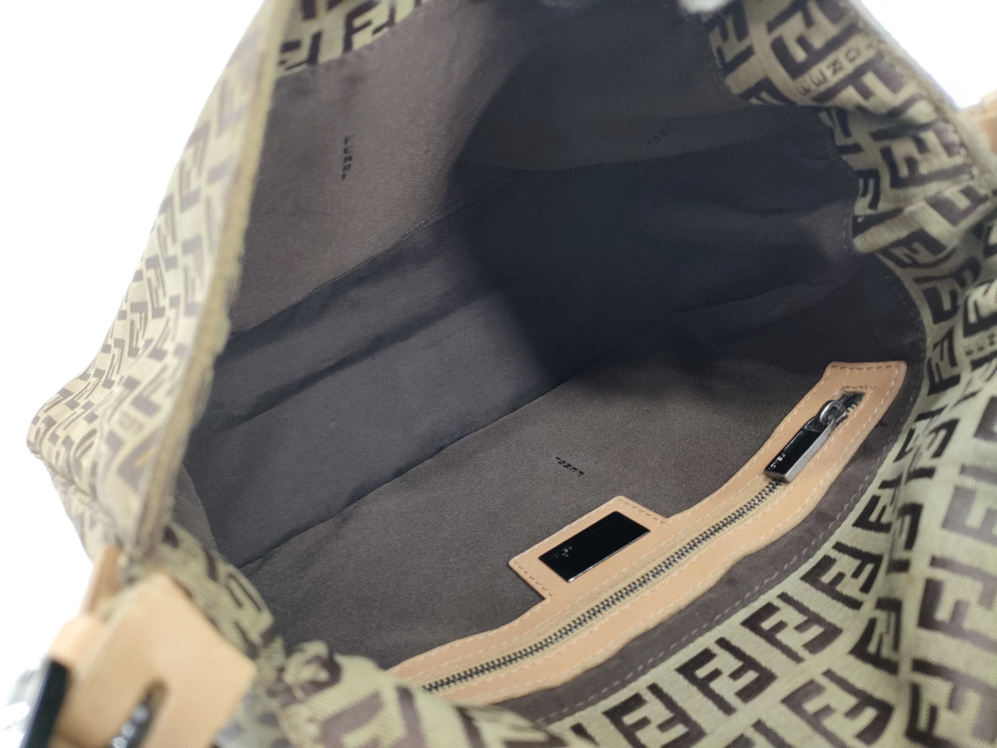 FENDI Zucchino Shoulder Bag in Zucca Pattern, Mamma Bucket