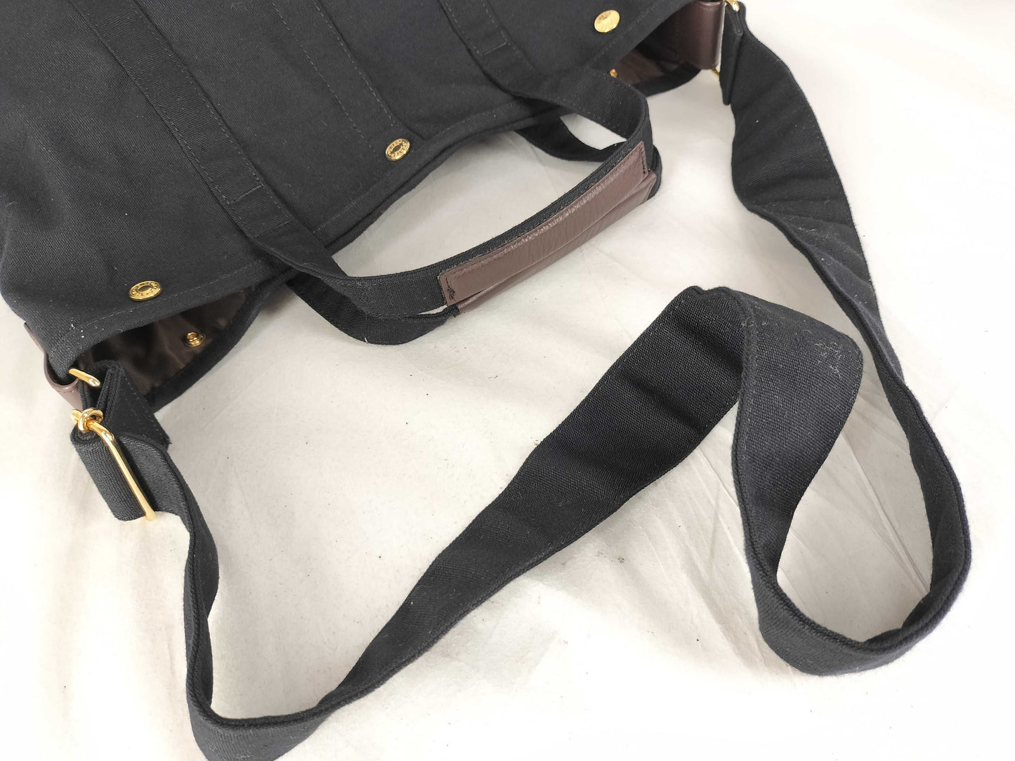 PORTER FURLA Flow Top Handle M Leather Shoulder Bag 2-Way Dark Navy Tote Bag