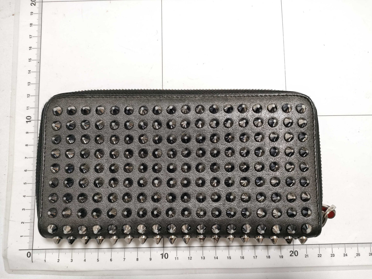 Christian Louboutin round zipper long wallet with dust bag
