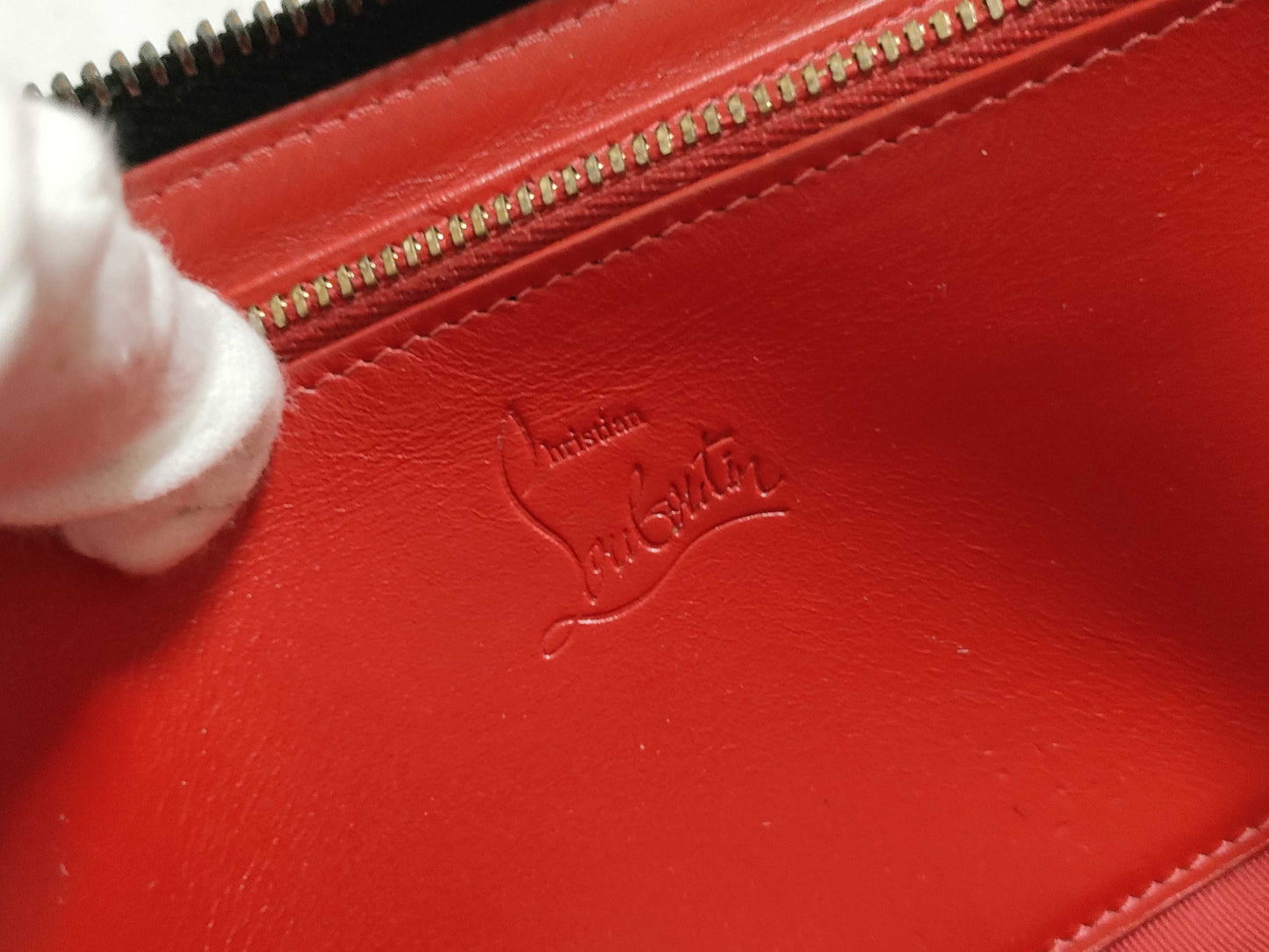 Christian Louboutin round zipper long wallet with dust bag
