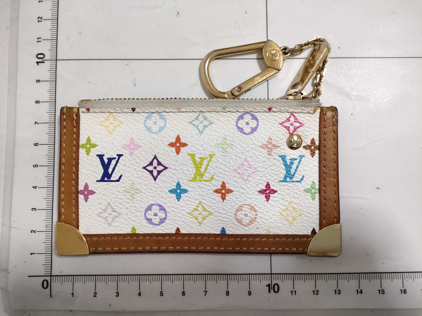 LOUIS VUITTON Monogram Multicolore Louis Vuitton Pochette Cle Coin Case Monogram Multicolore Coin Case