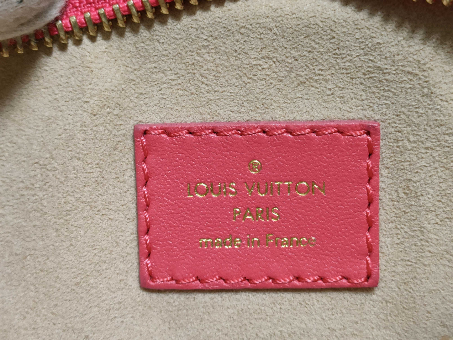 LOUIS VUITTON Damier Troca Leather Shoulder Bag M59049 Pink