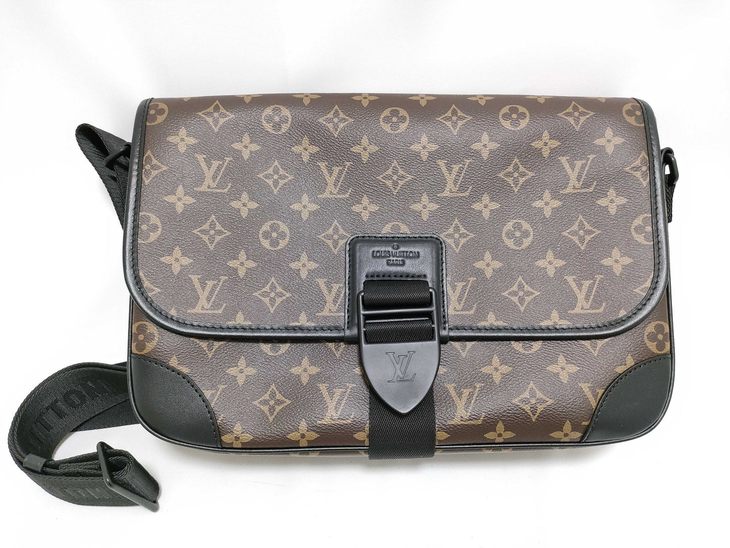 LOUIS VUITTON Monogram Macassar Arch Messenger Bag M46328 RFID Shoulder Bag
