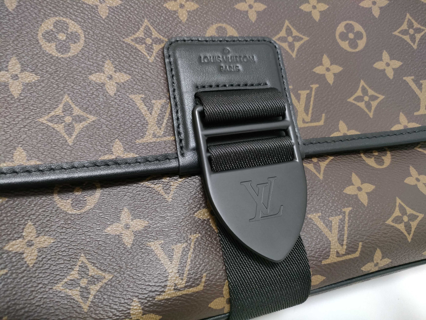 LOUIS VUITTON Monogram Macassar Arch Messenger Bag M46328 RFID Shoulder Bag