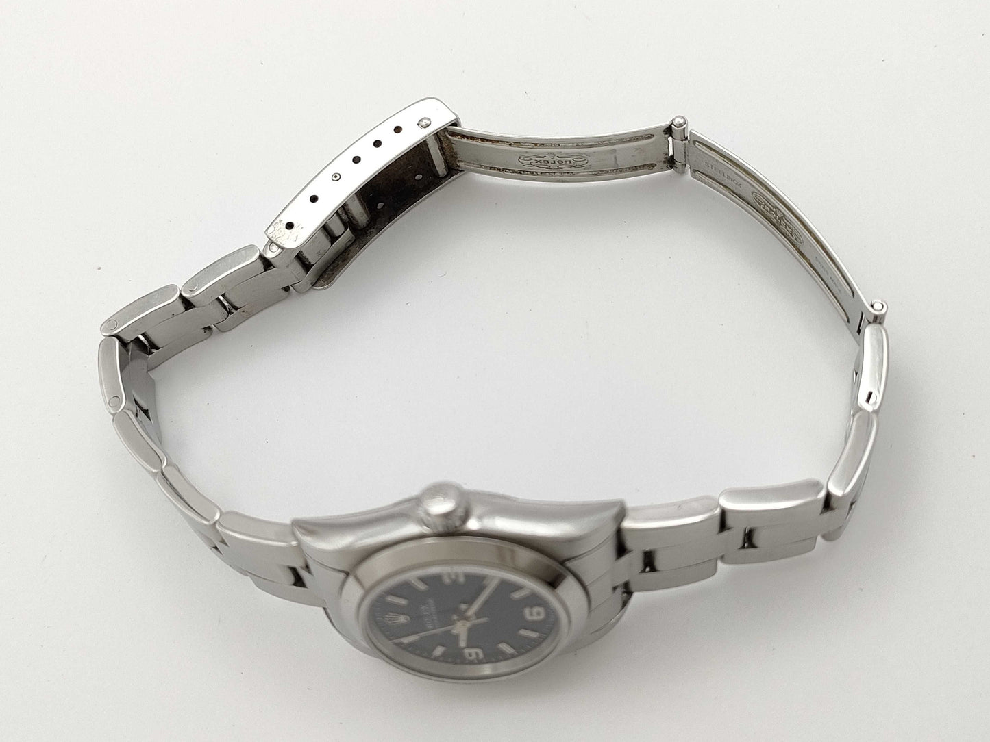 ROLEX Oyster Perpetual 76080 K352716 Black Women's Watch