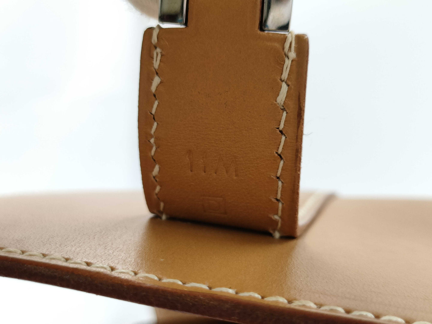 HERMES Drag II Handbag Box Calf □D Natural Handbag