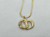 Dior Logo Necklace Gold Necklace