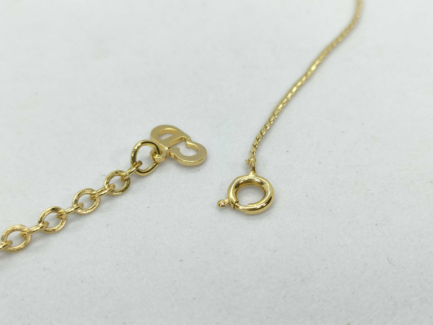 Dior Logo Necklace Gold Necklace