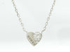 GUCCI Heart 1PD WG Au750 2.1g Necklace