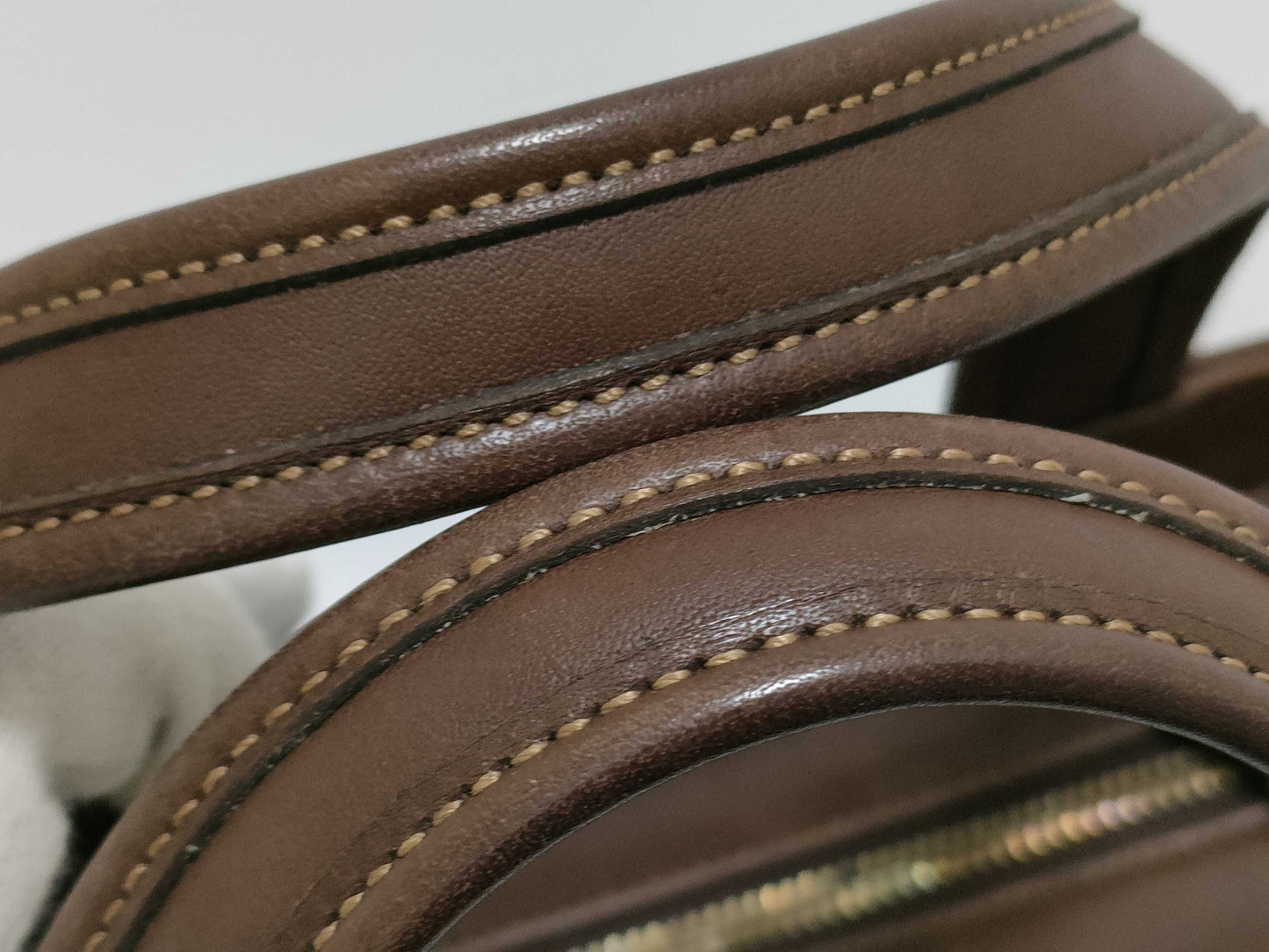 COACH Coach Leather Handbag Brown Handbag