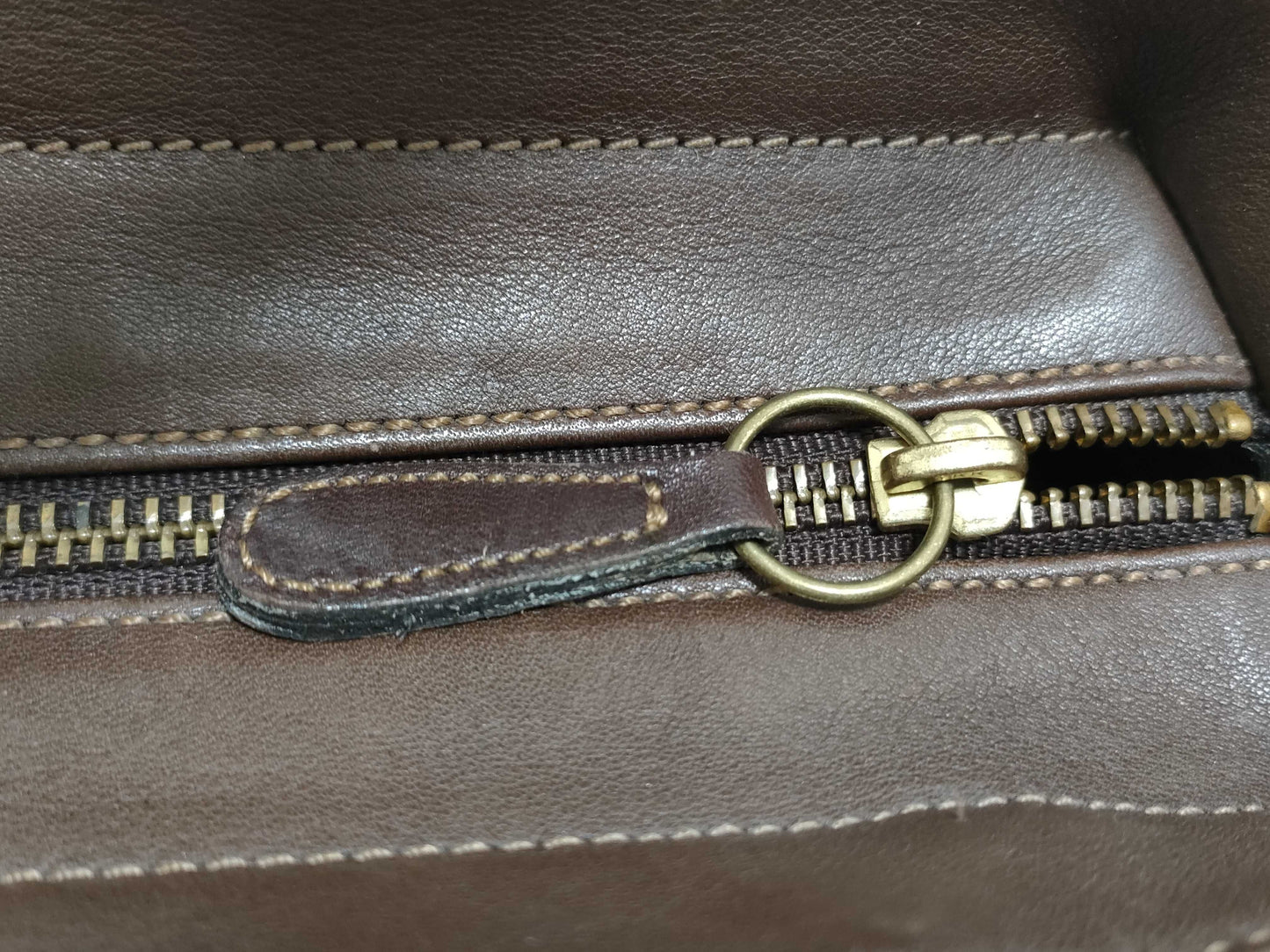 COACH Coach Leather Handbag Brown Handbag
