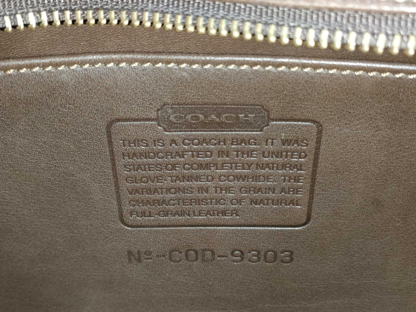 COACH Coach Leather Handbag Brown Handbag