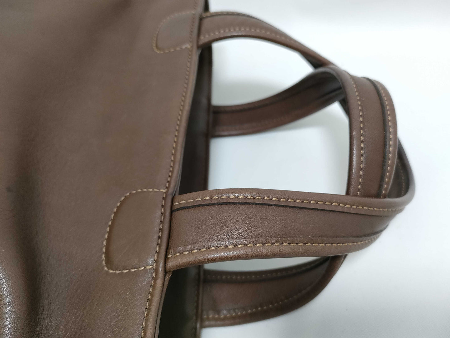 COACH Coach Leather Handbag Brown Handbag