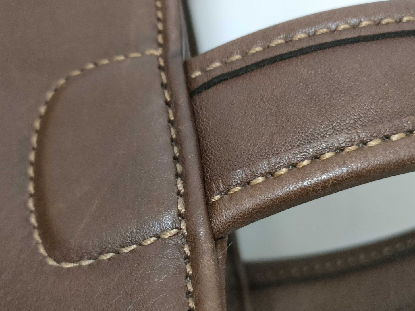 COACH Coach Leather Handbag Brown Handbag