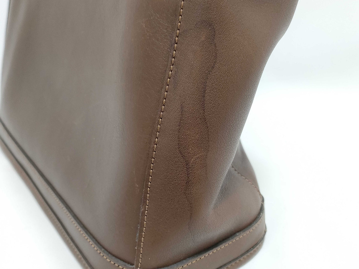 COACH Coach Leather Handbag Brown Handbag