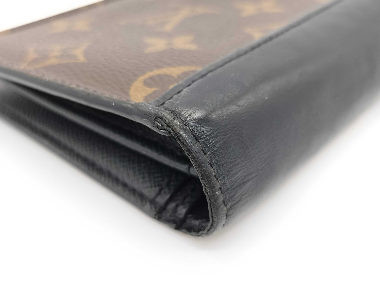 LOUIS VUITTON Monogram Macassar Louis Vuitton Macassar Brazza RA4260 Wallet