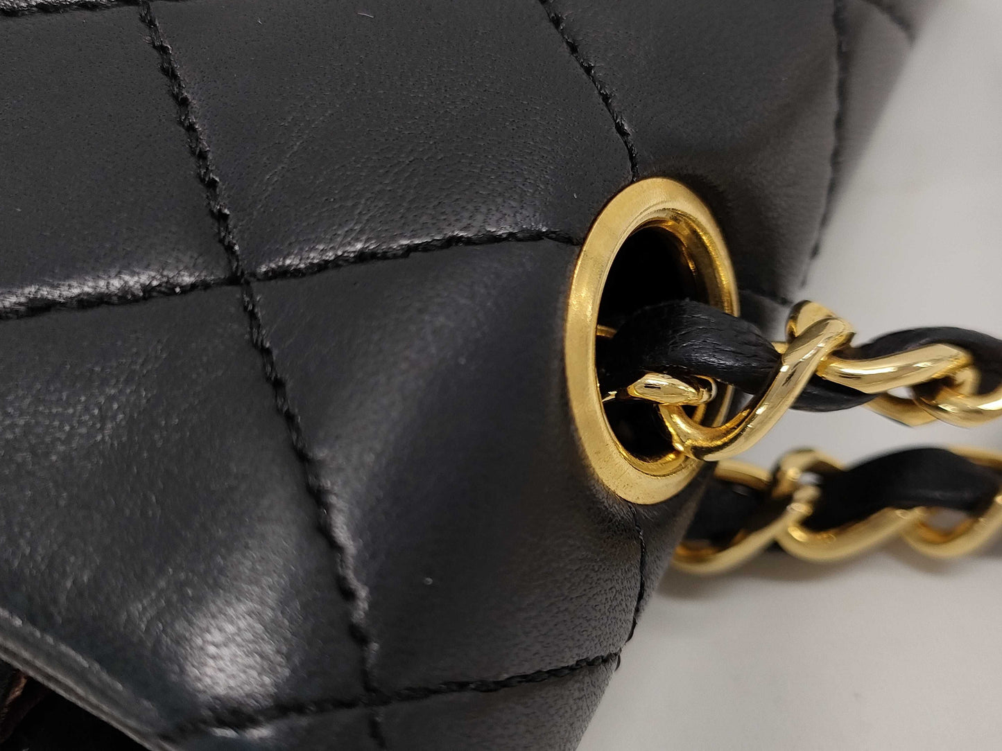 CHANEL Lamb Matelasse Double Double Shoulder Bag 1196972 Seal Card