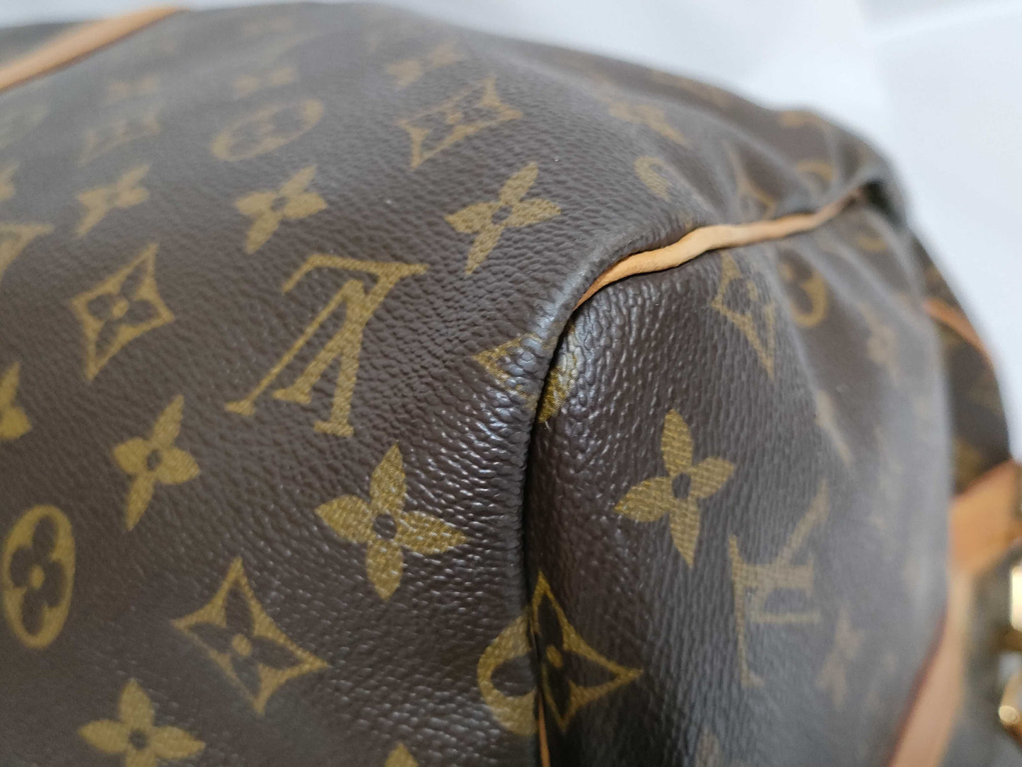 LOUIS VUITTON Monogram Louis Vuitton Monogram Keepall 55 Bandouliere VI1903 Boston Bag