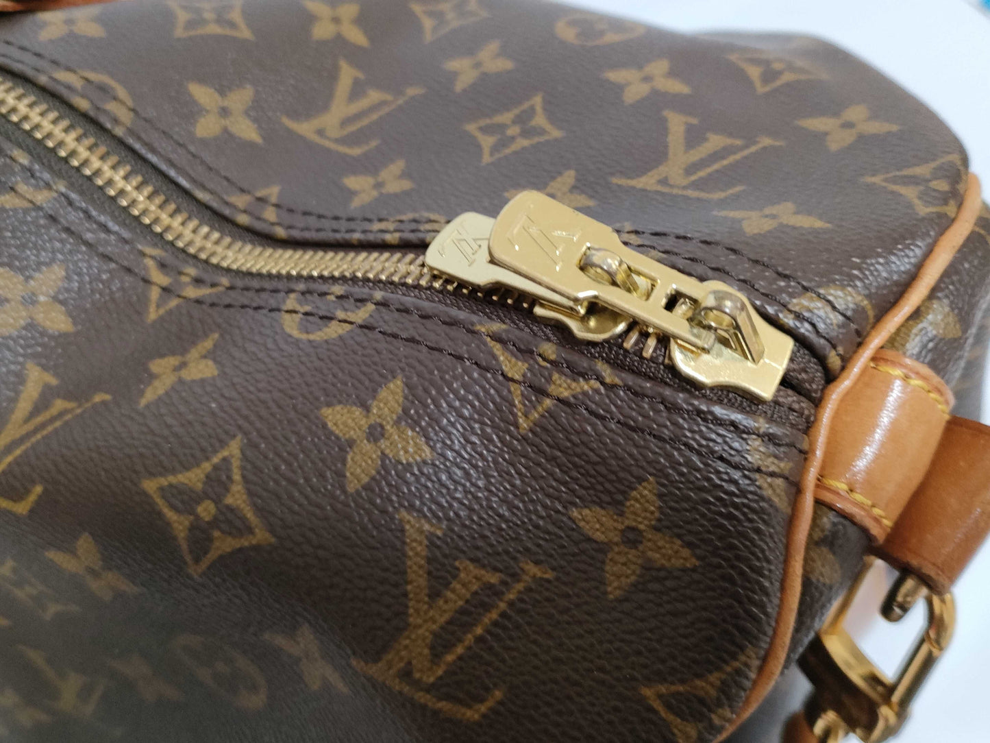 LOUIS VUITTON Monogram Louis Vuitton Monogram Keepall 55 Bandouliere VI1903 Boston Bag