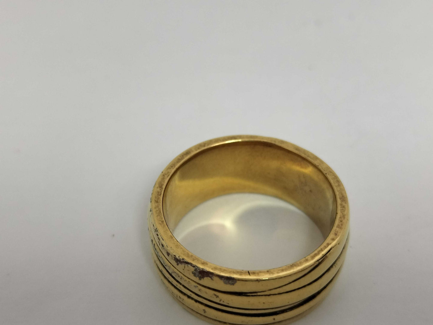 LOUIS VUITTON Epi Gold Ring with Box
