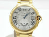 Cartier Ballon Bleu W6920035 3220 80168QX Quartz Shell Dial 18K Gold Men's Watch