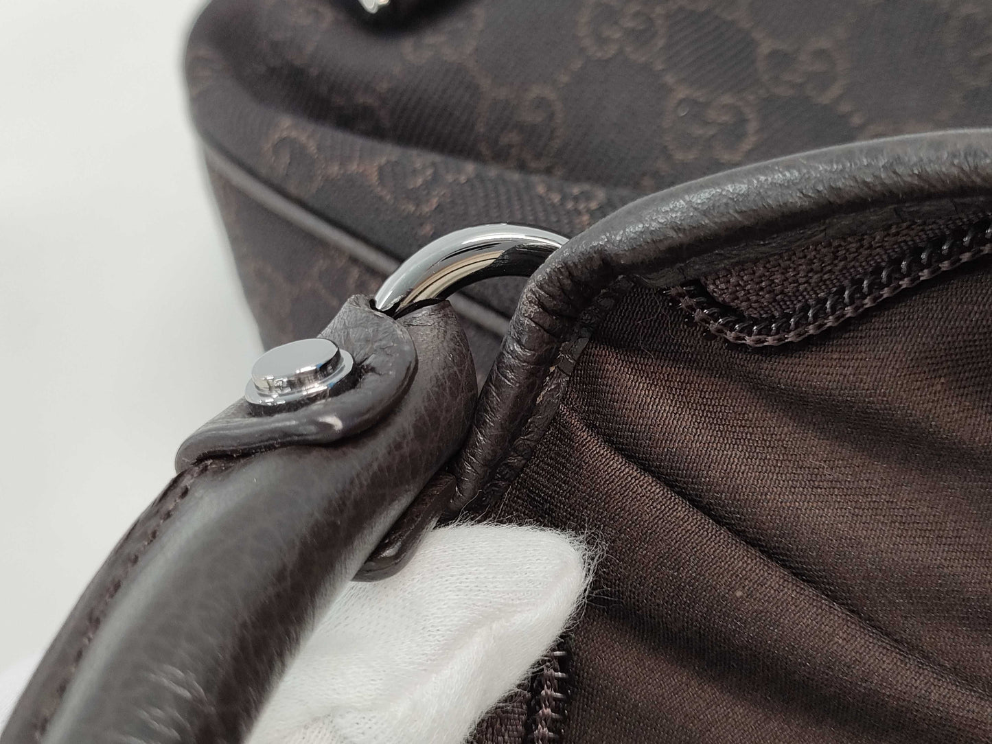 GUCCI GG Canvas One-Shoulder Bag 268637/498879 Brown Bag
