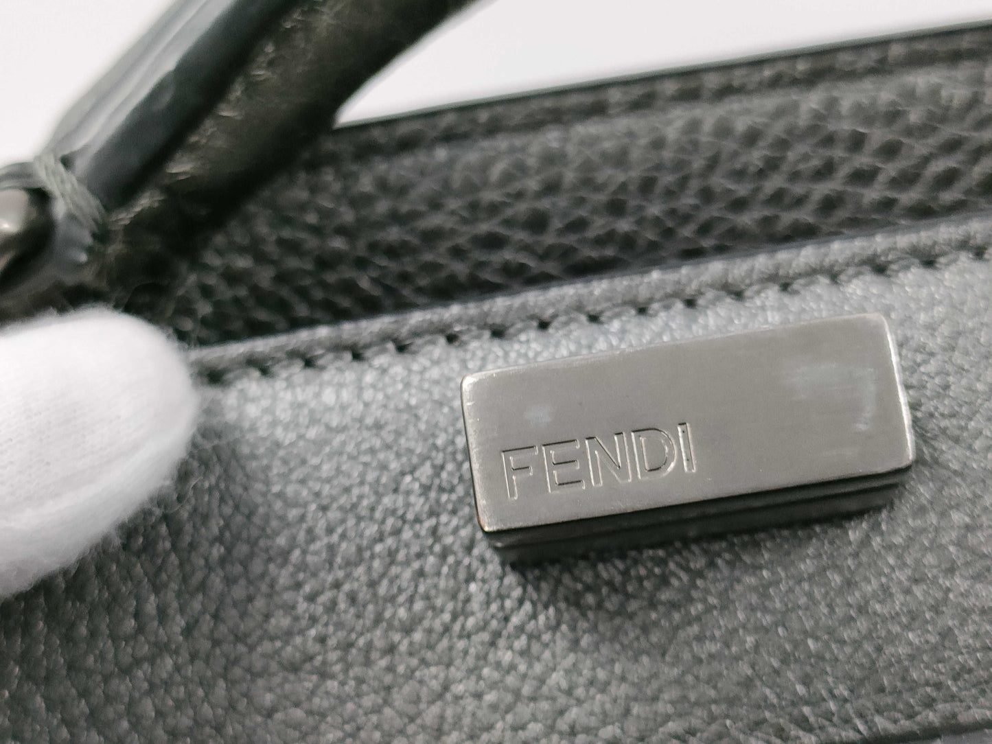 FENDI Peekaboo I.C.U. Gray Handbag