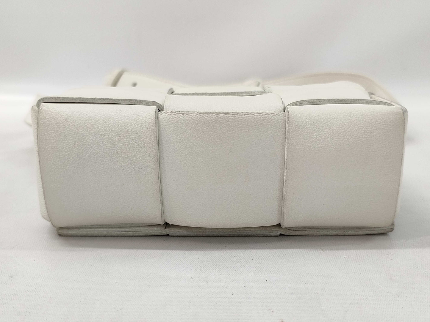 BOTTEGA VENETA Bottega Cassette White Shoulder Bag
