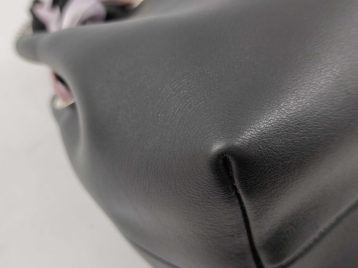 JIMMY CHOO Bonbon Bucket Black Chain Shoulder Bag