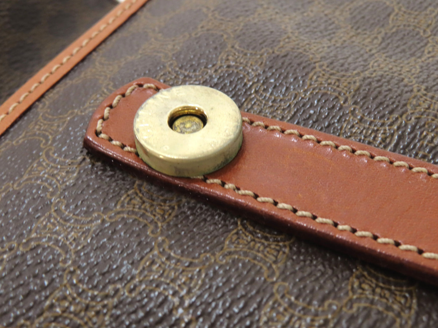 CELINE Macadam Shoulder Bag