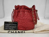 CHANEL Chanel Ostrich Drawstring Shoulder Bag 0531305